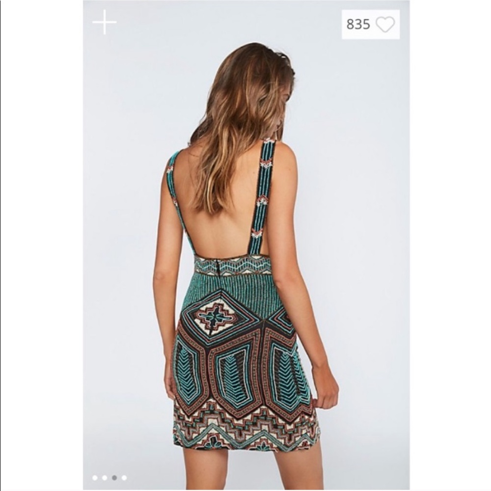 Free People Maya Beaded Mini Dress - Picture 3 of 4